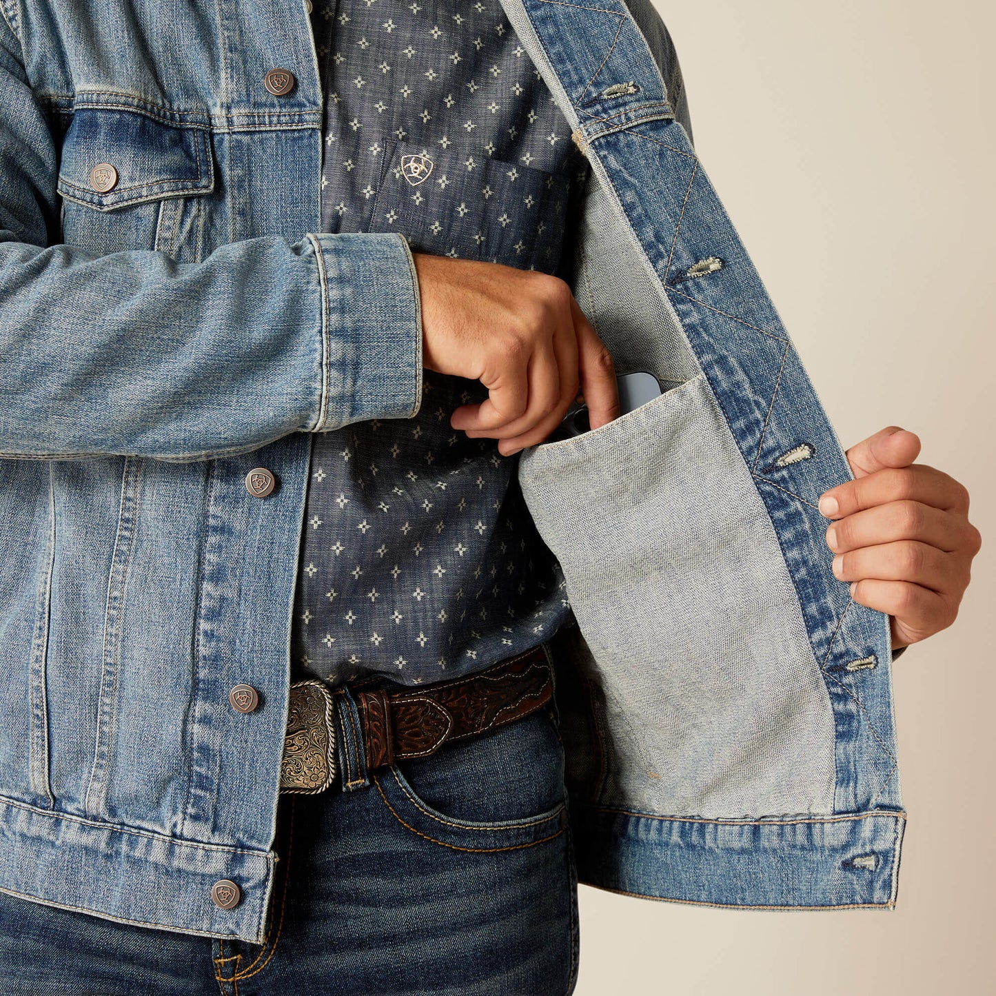 Ariat Denim Trucker Jacket Discount