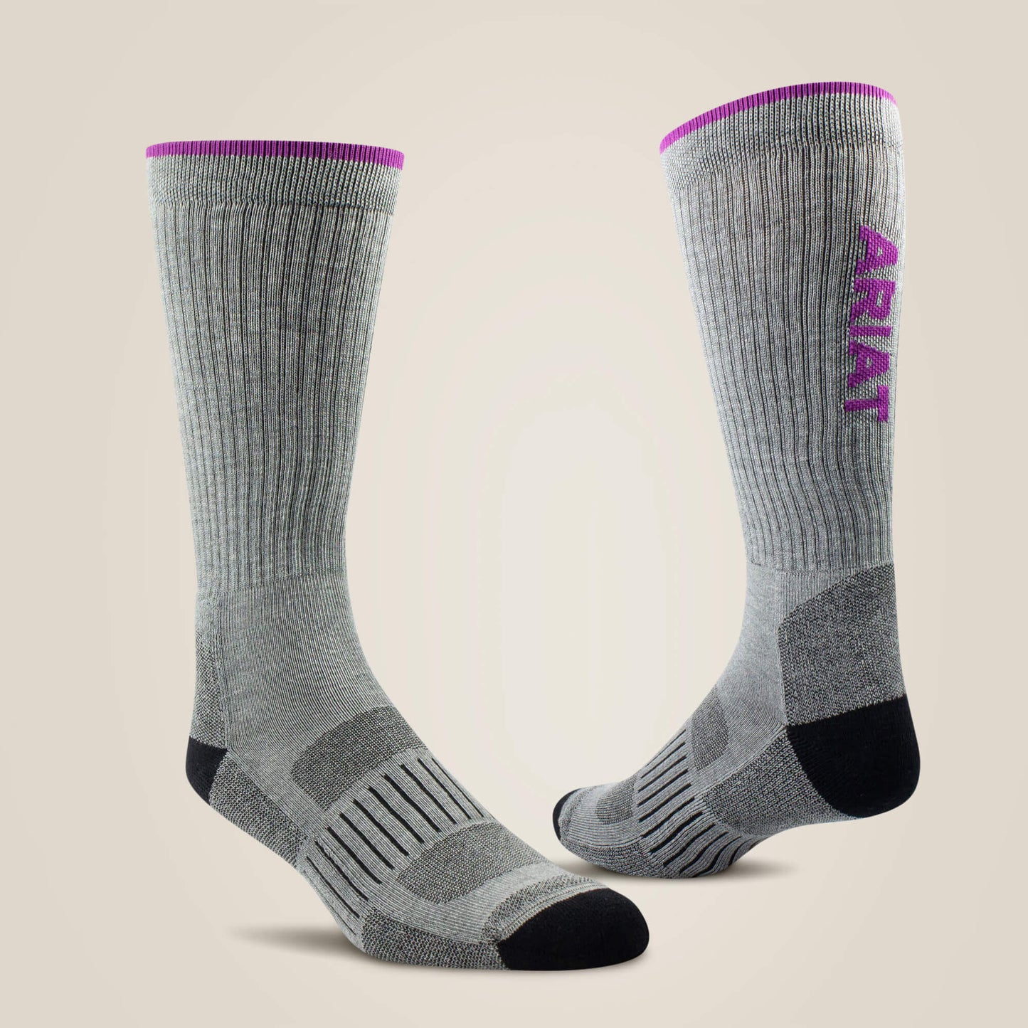 Ariat High Performance Crew Tek Work Sock 2 Pair Pack Outlet