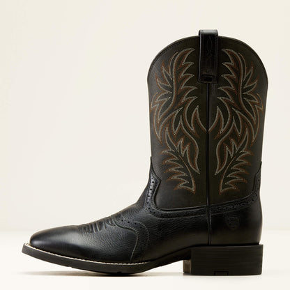 Ariat Sport Western Wide Square Toe Cowboy Boot For Sale