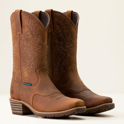 Ariat Hybrid Roughstock Square Toe Waterproof Cowboy Boot On Sale