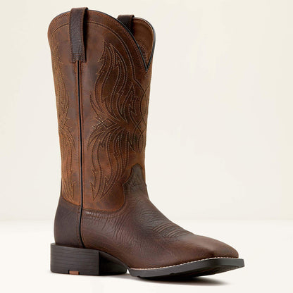 Ariat Sport Rustler Wide Square Toe Cowboy Boot For Sale