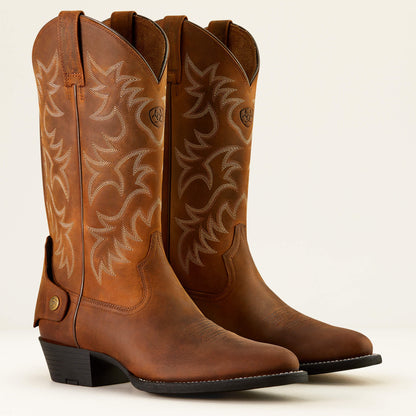 Ariat Heritage R Toe EZ Zip Western Boot Sale