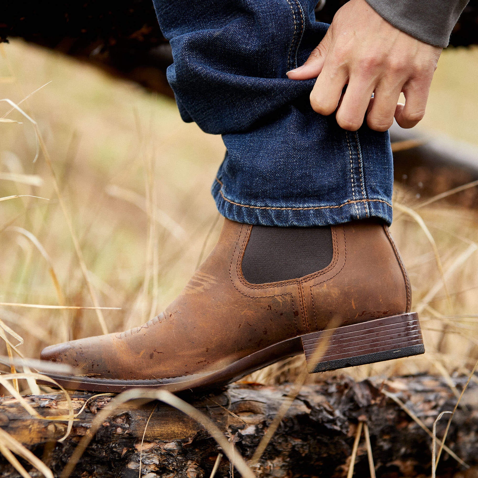 Ariat Booker Ultra Square Toe Western Boot Outlet