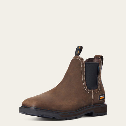Ariat Groundbreaker Chelsea Wide Square Toe Waterproof Steel Toe Work Boot Outlet