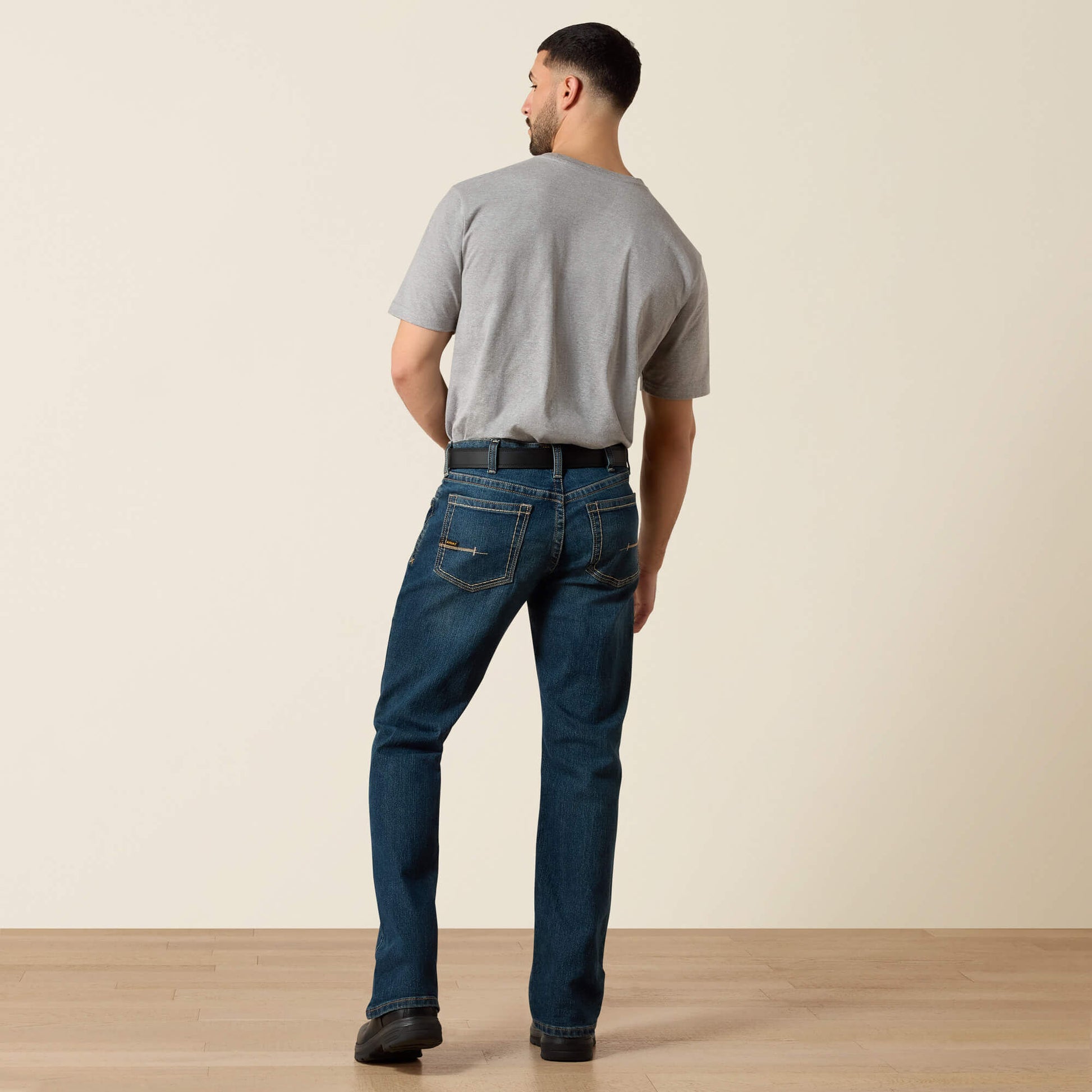 Ariat Men's Low Rise, Bootcut Work Pants - Rebar Denim Sale