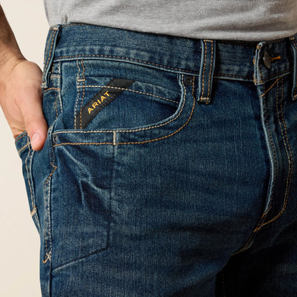 Ariat Men's Low Rise, Bootcut Work Pants - Rebar Denim Sale