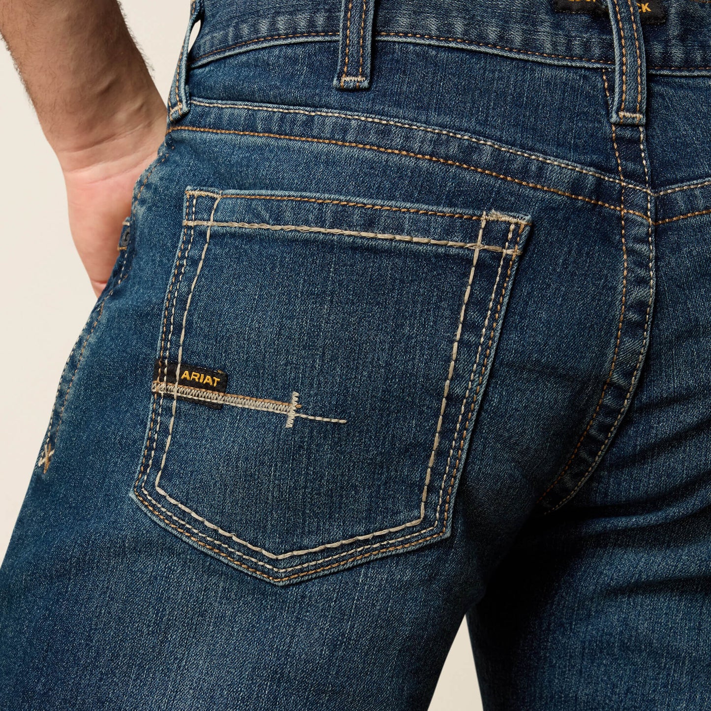 Ariat Men's Low Rise, Bootcut Work Pants - Rebar Denim Sale