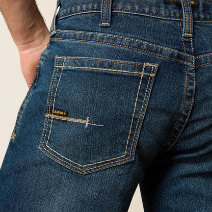 Ariat Men's Low Rise, Bootcut Work Pants - Rebar Denim Sale