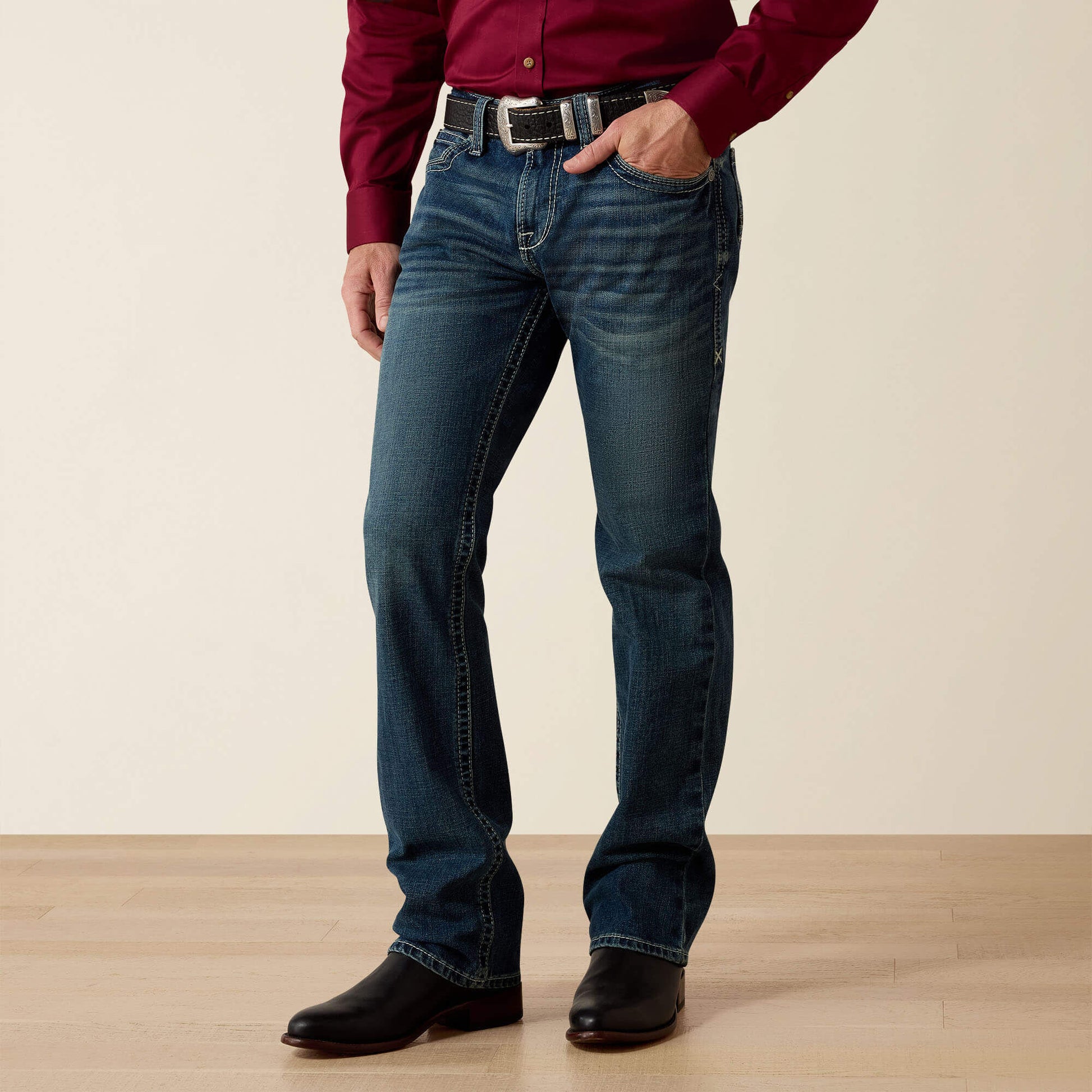 Ariat M7 Rocker Stretch Coltrane Stackable Straight Leg Jean On Sale