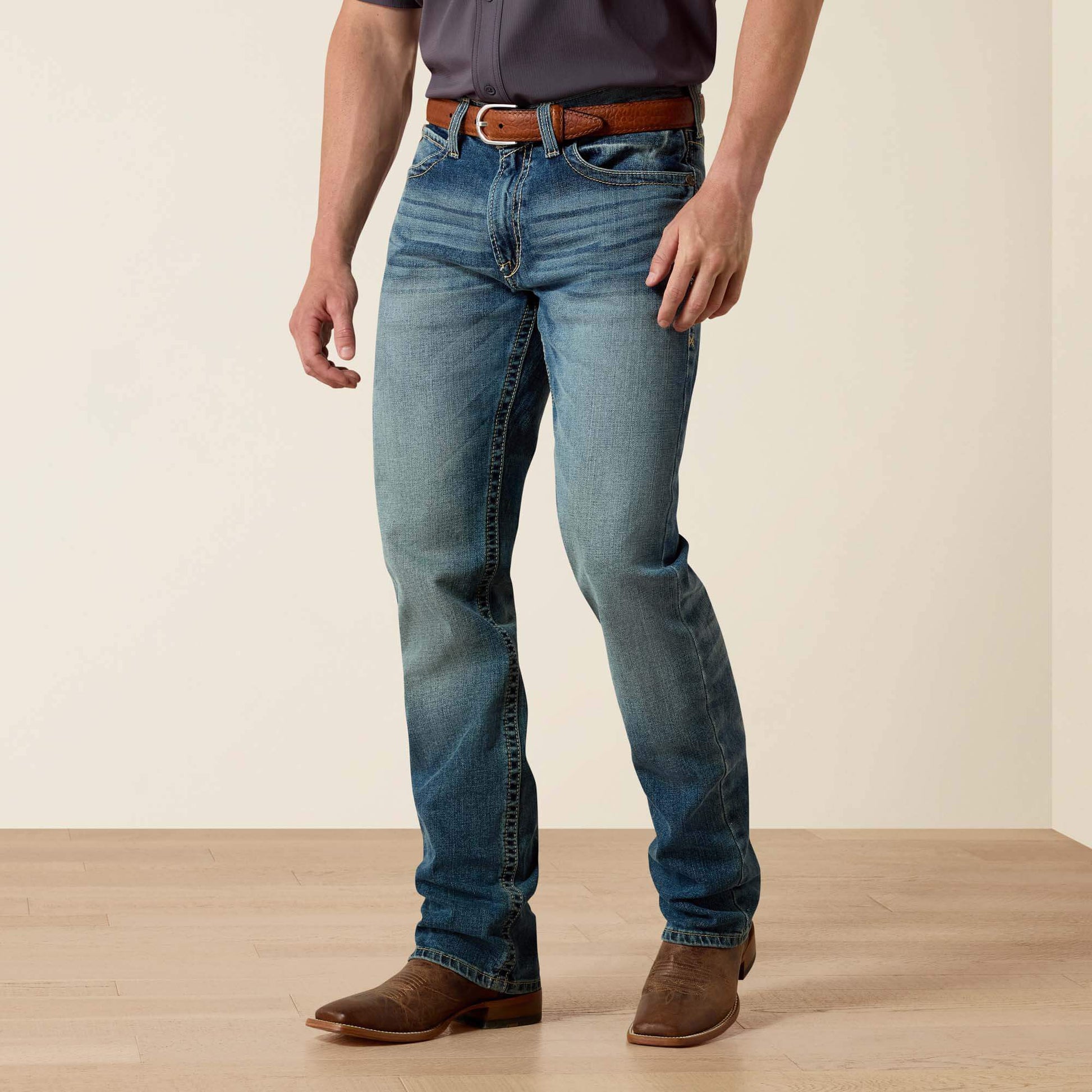 Ariat M4 Low Rise Stretch Shoreway Stackable Straight Leg Jean For Sale