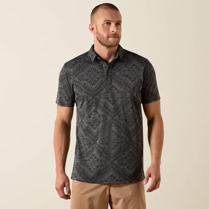 Ariat Jacquard Printed Fitted Polo For Sale