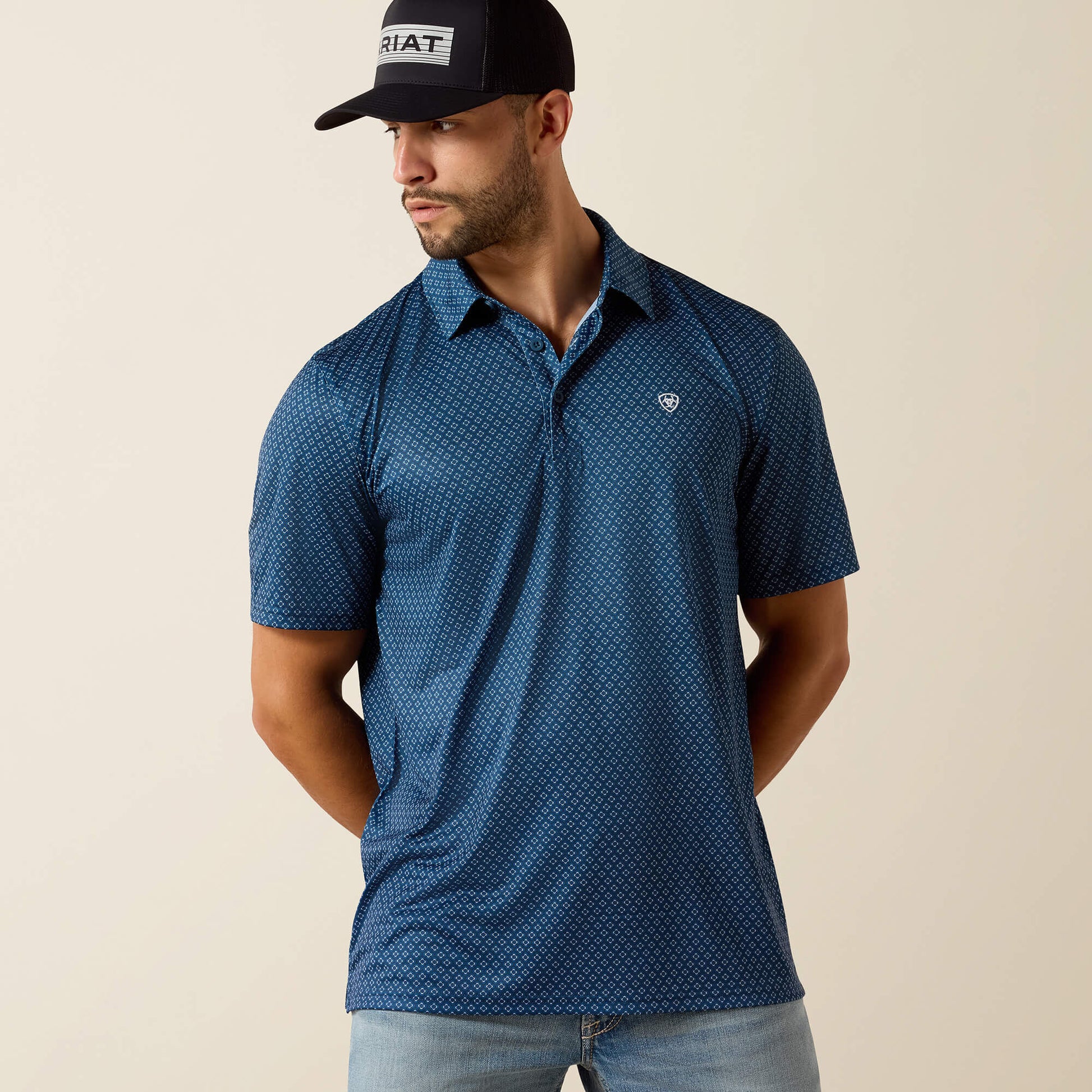 Ariat All Over Print Classic Fit Polo Discount