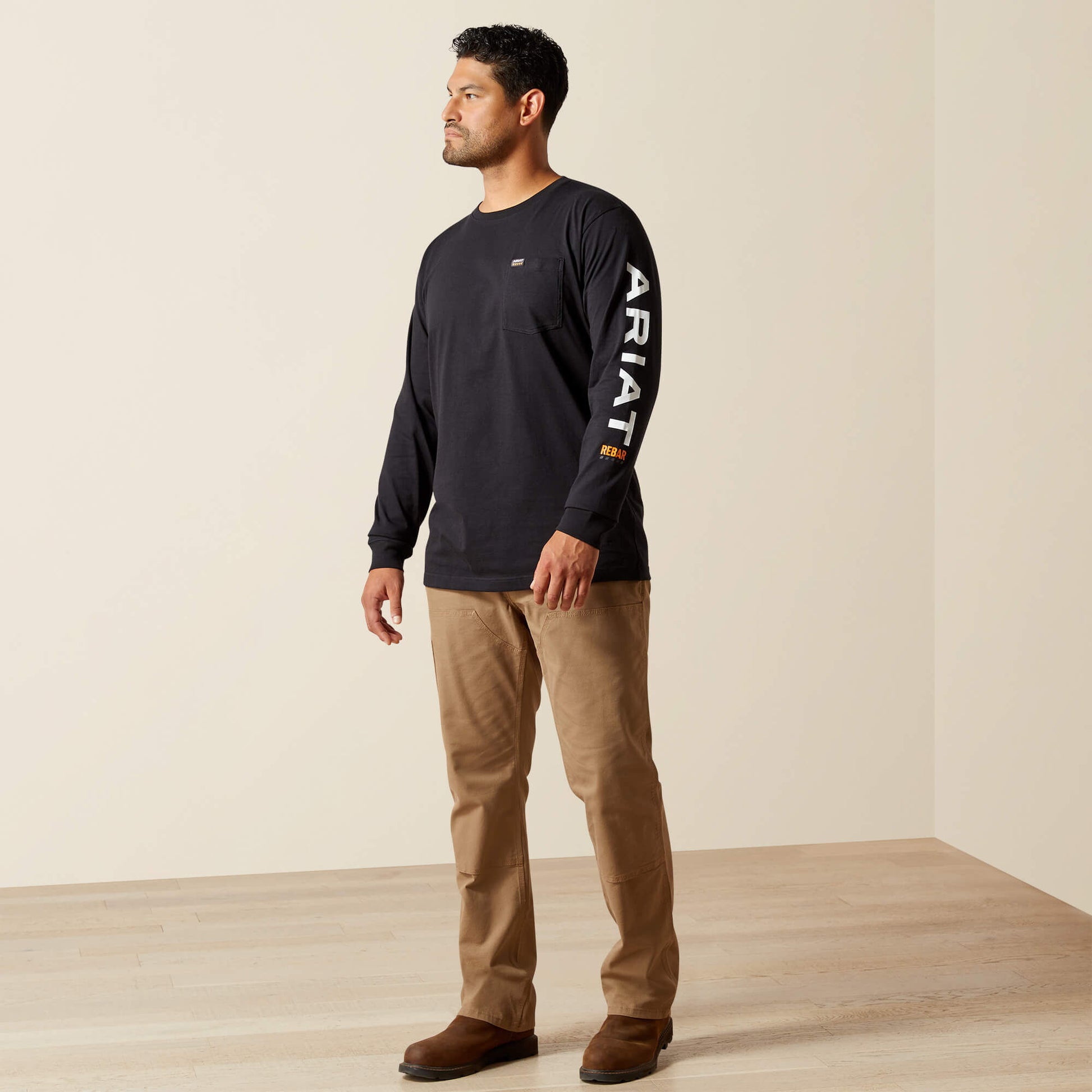 Ariat Rebar Cotton Strong Standard Logo Pocket T-Shirt Discount