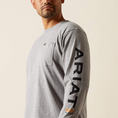 Ariat Rebar Cotton Strong Standard Logo Pocket T-Shirt Outlet