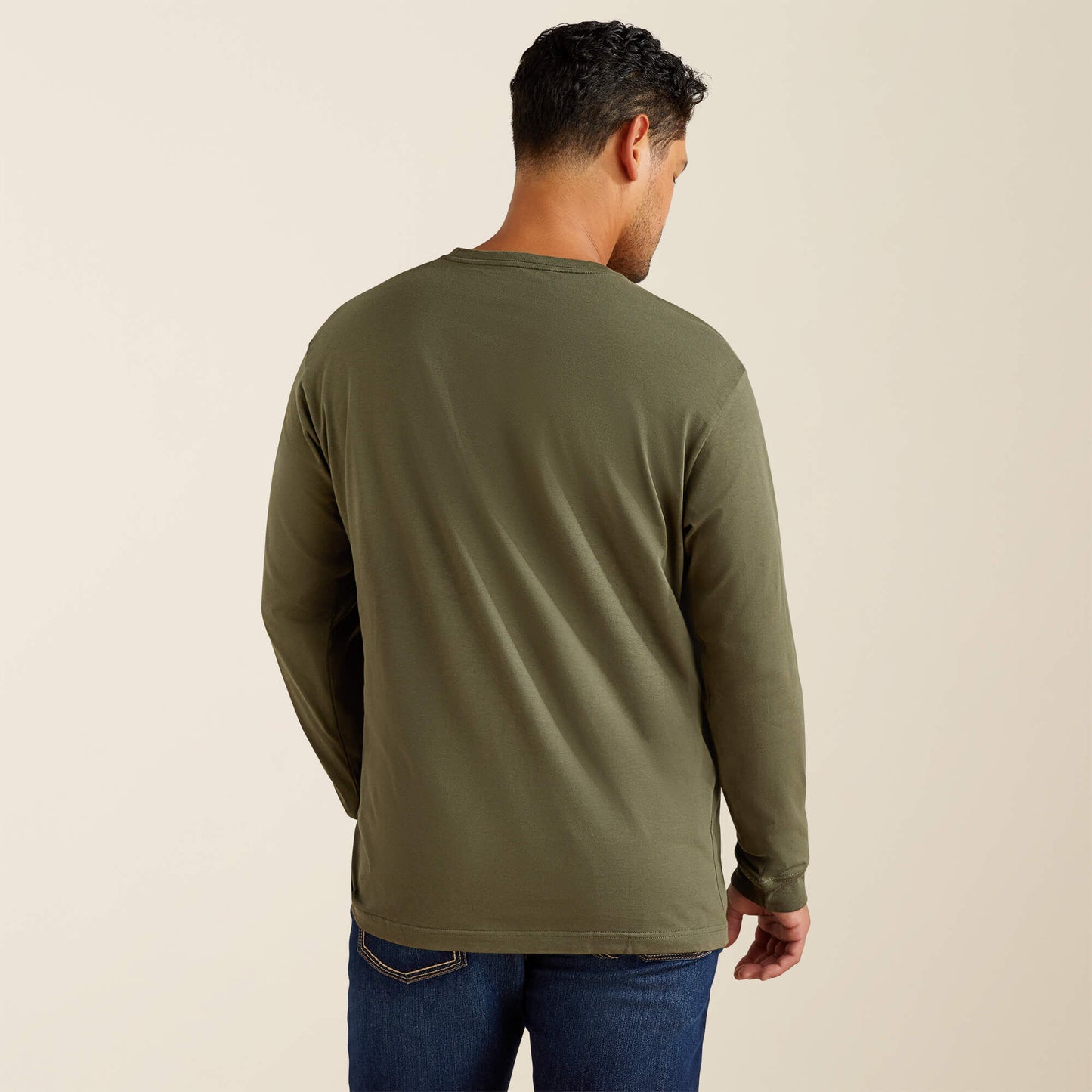 Ariat Rebar Cotton Strong Standard Logo Pocket T-Shirt For Sale