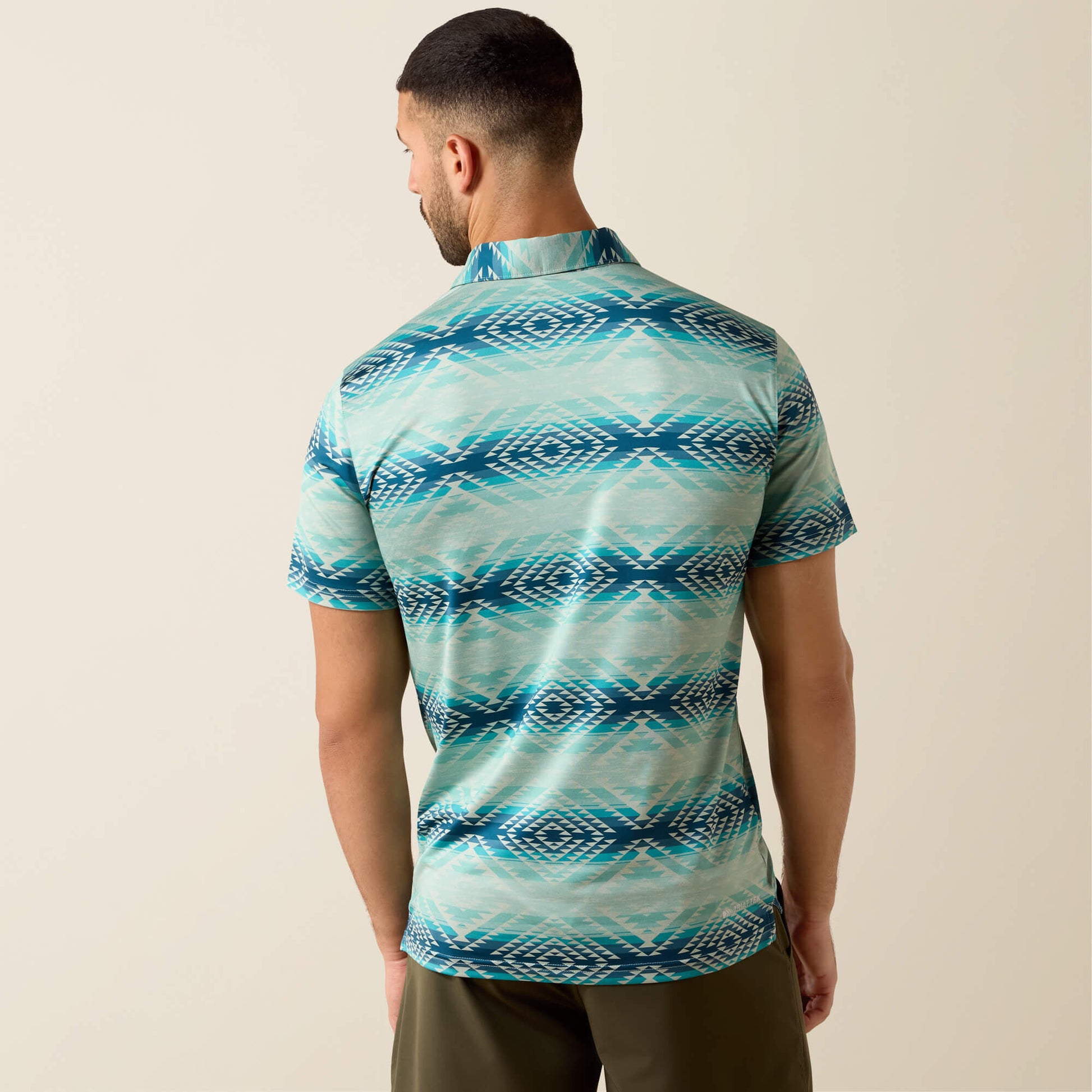 Ariat All Over Print Heathered Classic Fit Polo For Sale