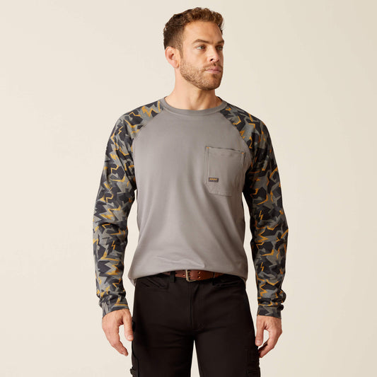 Ariat Rebar Workman Baseball T-Shirt Discount
