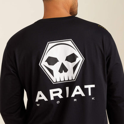 Ariat Rebar Workman Bolt Skull T-Shirt For Sale