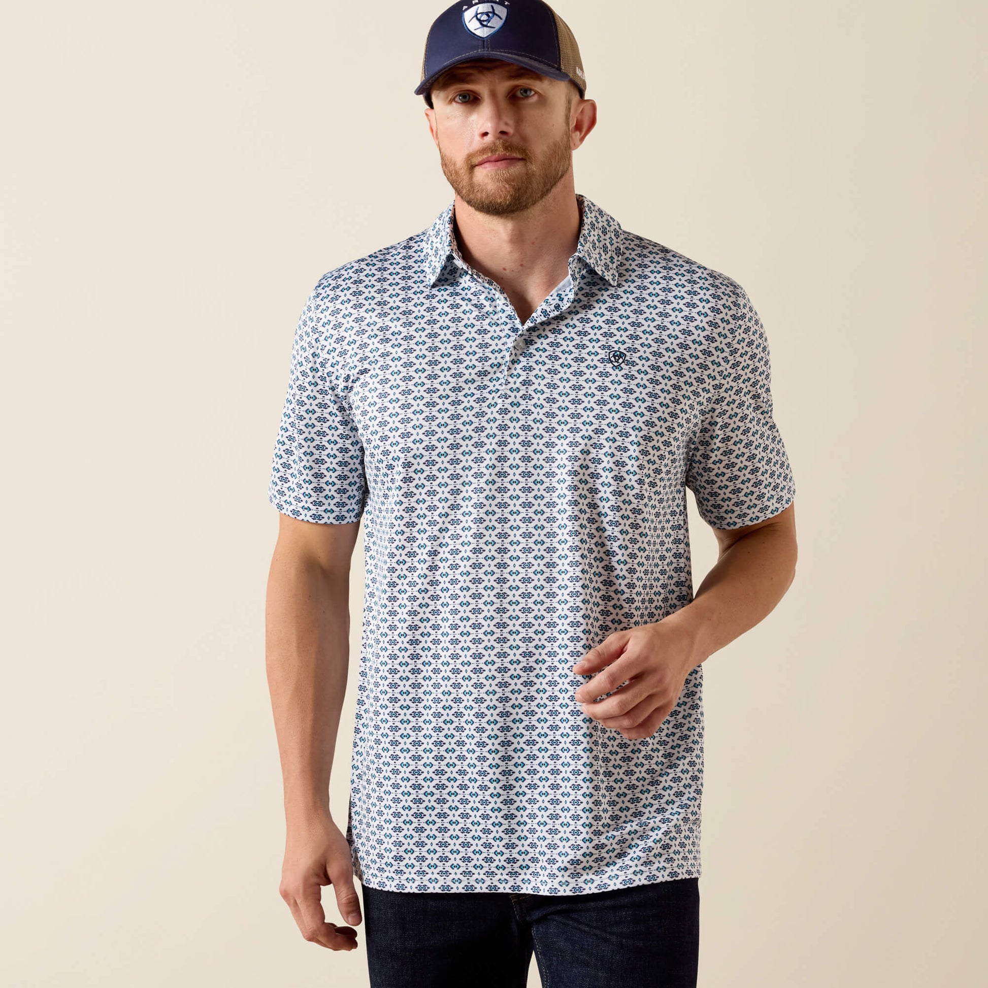 Ariat All Over Print Classic Fit Polo Discount