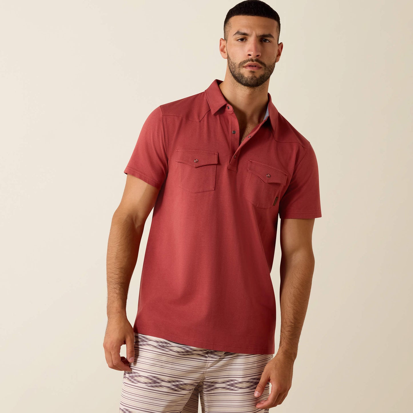 Ariat Retro Western Snap Polo On Sale