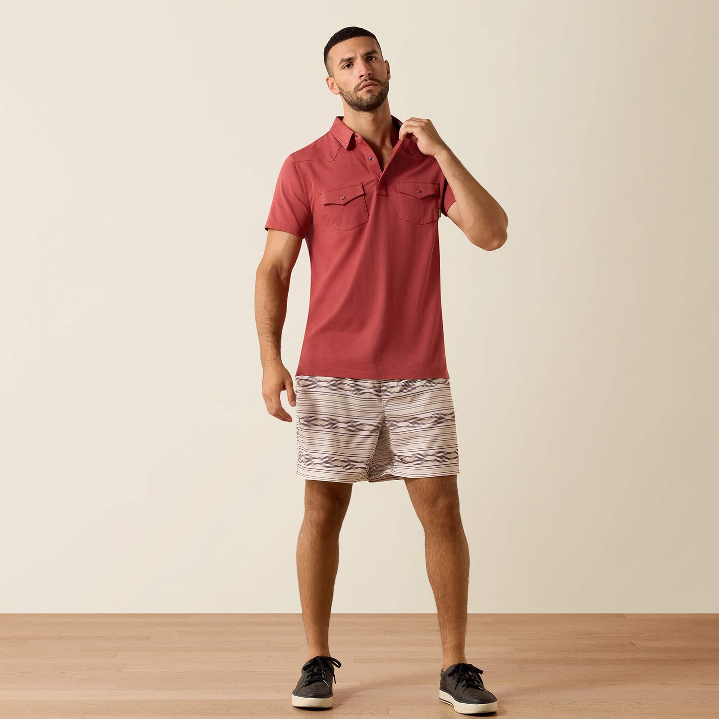 Ariat Retro Western Snap Polo On Sale