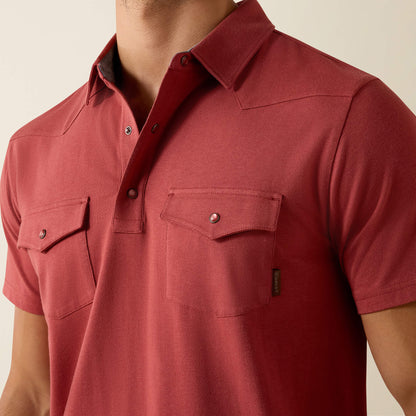 Ariat Retro Western Snap Polo On Sale