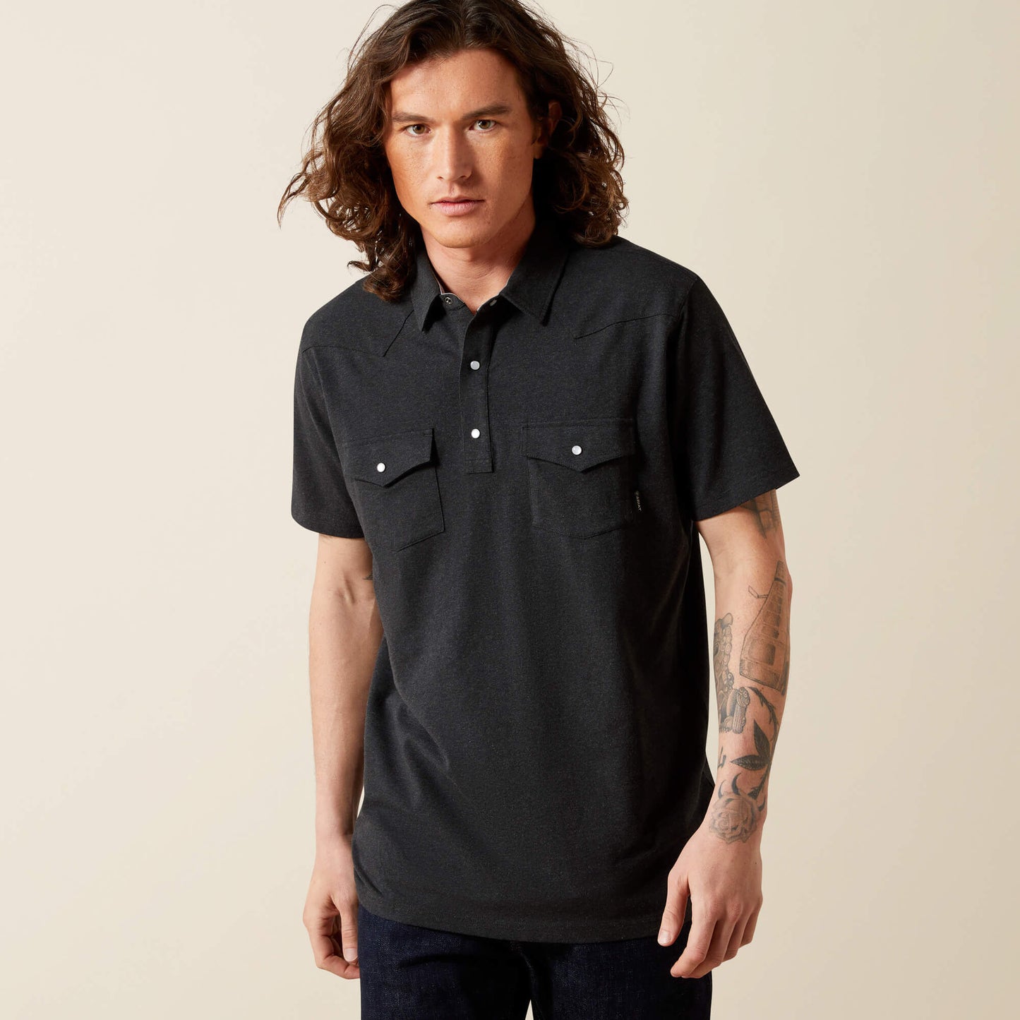Ariat Retro Western Snap Polo Online