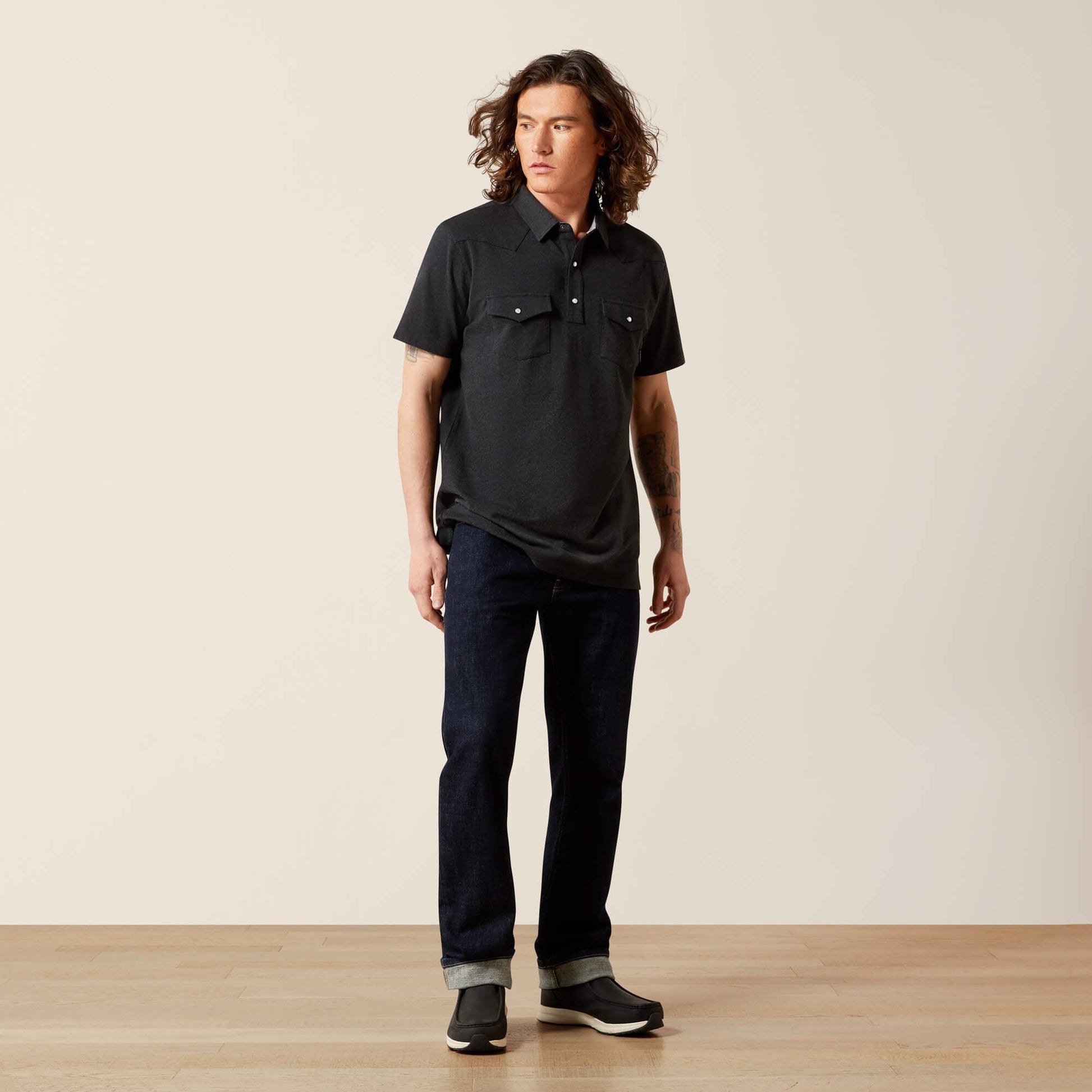 Ariat Retro Western Snap Polo Online
