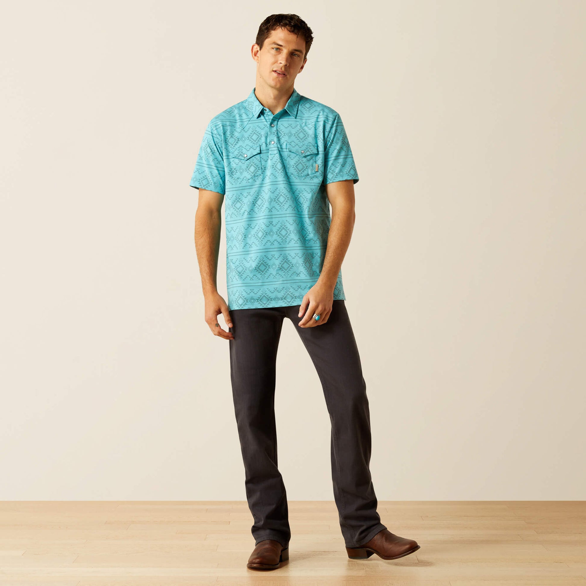 Ariat Retro Western Snap Polo Outlet
