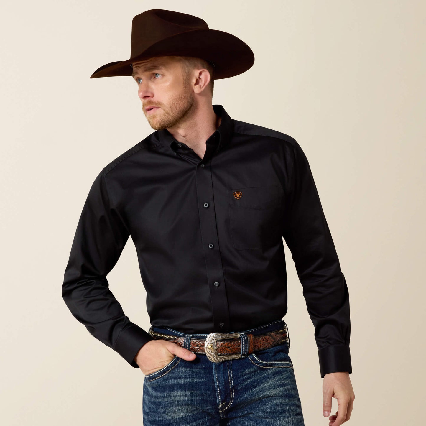 Ariat Solid Twill Classic Fit Shirt Outlet