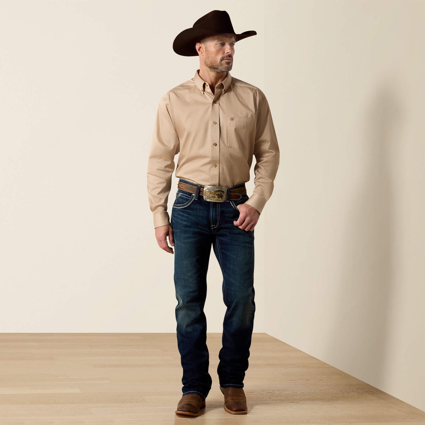 Ariat Solid Twill Classic Fit Shirt For Sale