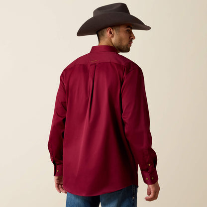 Ariat Solid Twill Classic Fit Shirt Outlet