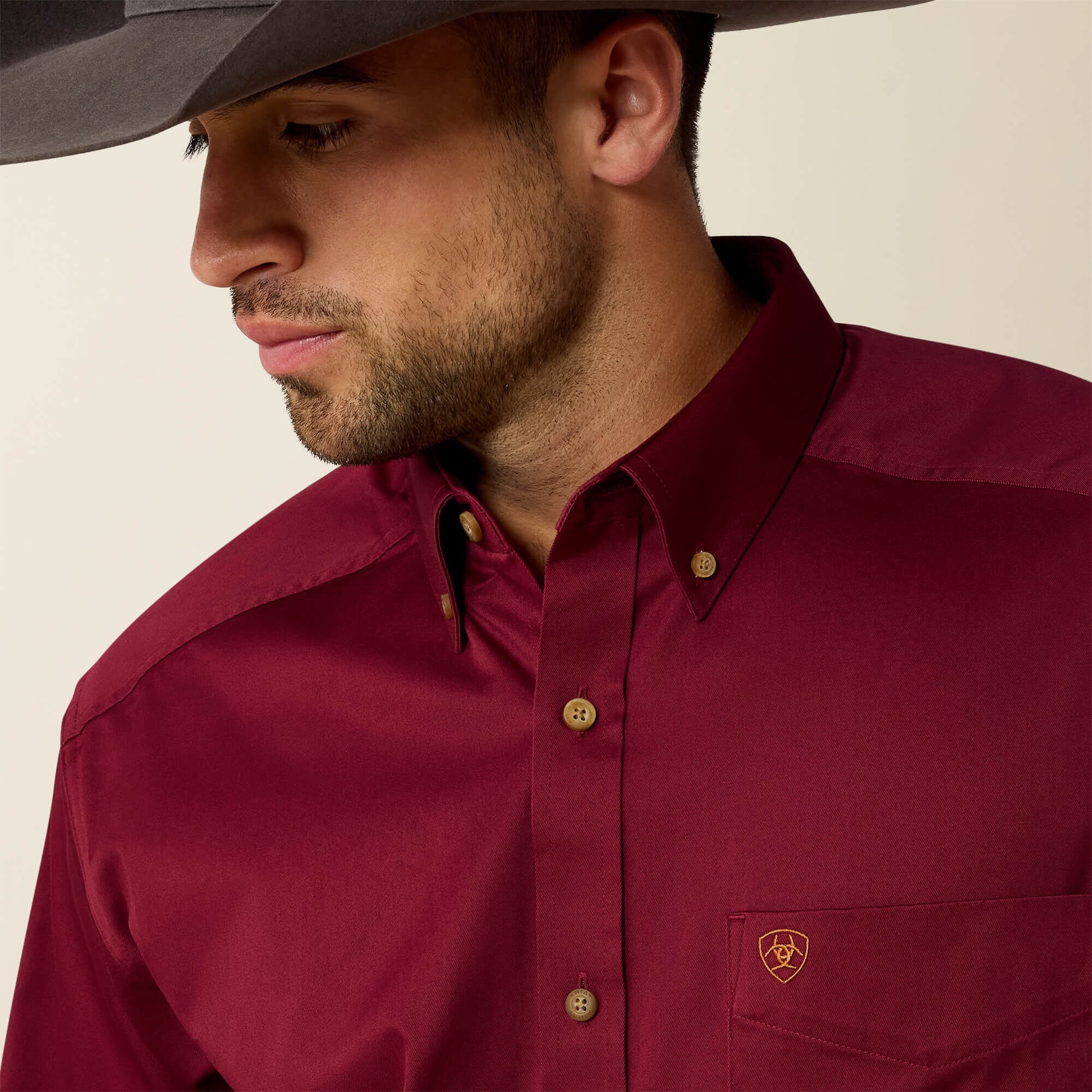 Ariat Solid Twill Classic Fit Shirt Outlet