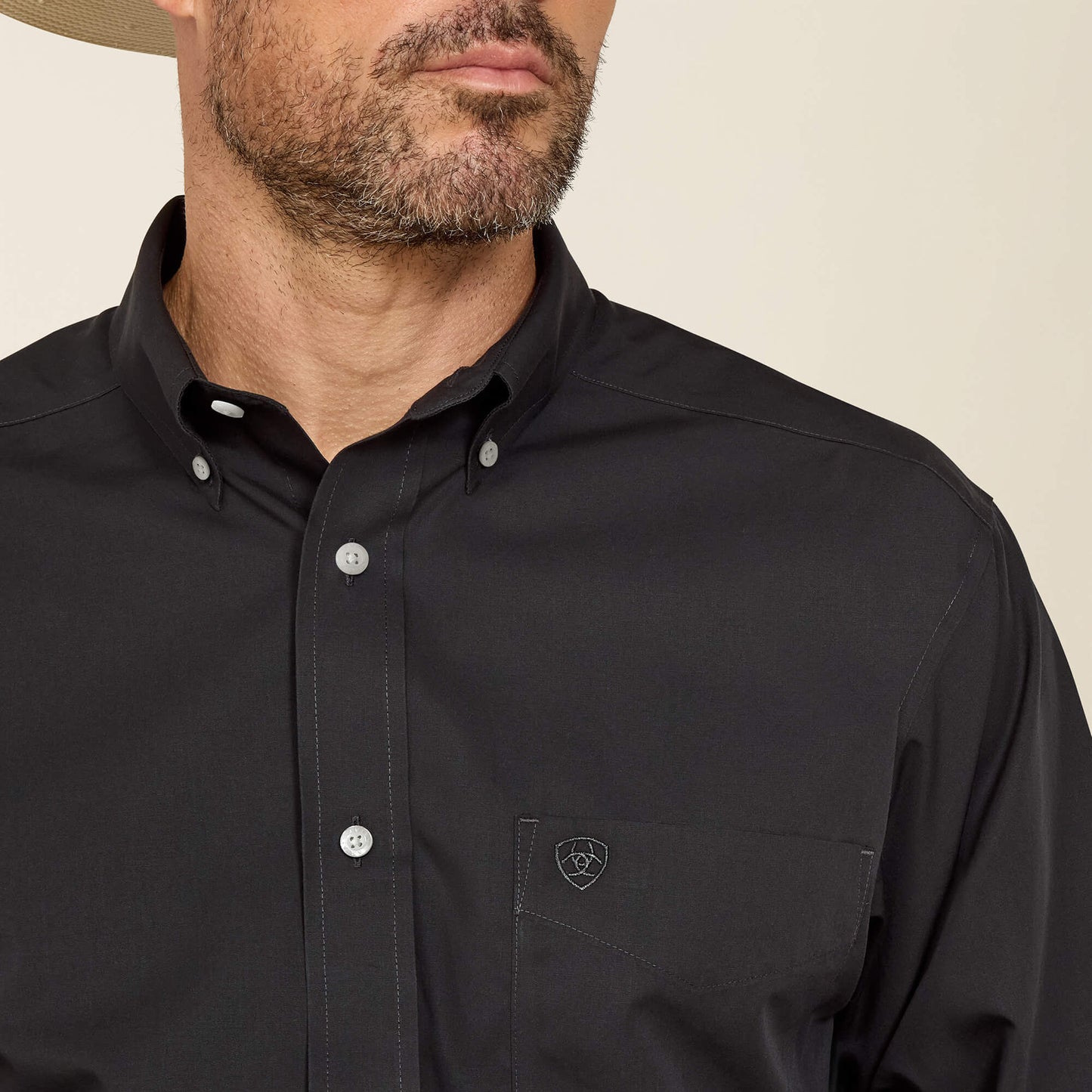 Ariat Wrinkle Free Solid Classic Fit Shirt Outlet