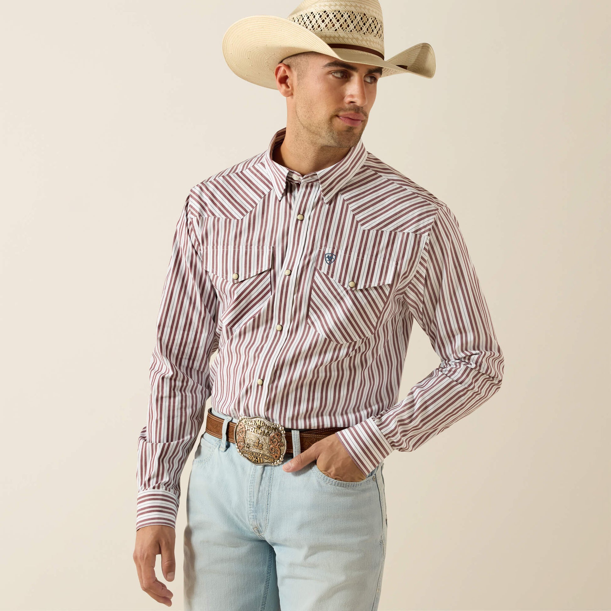 Ariat Pro Series Trae Fitted Snap Shirt Outlet