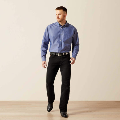 Ariat Wrinkle Free Solid Pinpoint Oxford Classic Fit Shirt Online