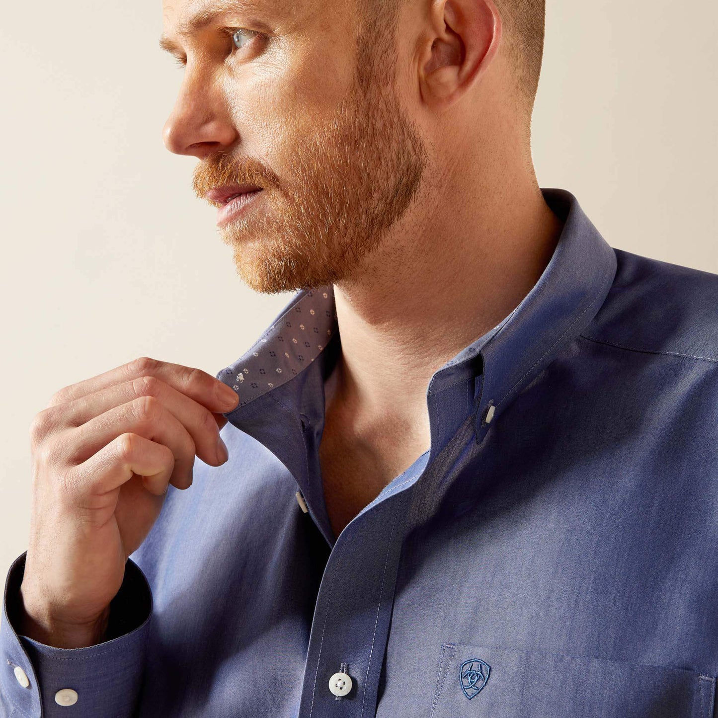 Ariat Wrinkle Free Solid Pinpoint Oxford Classic Fit Shirt Online
