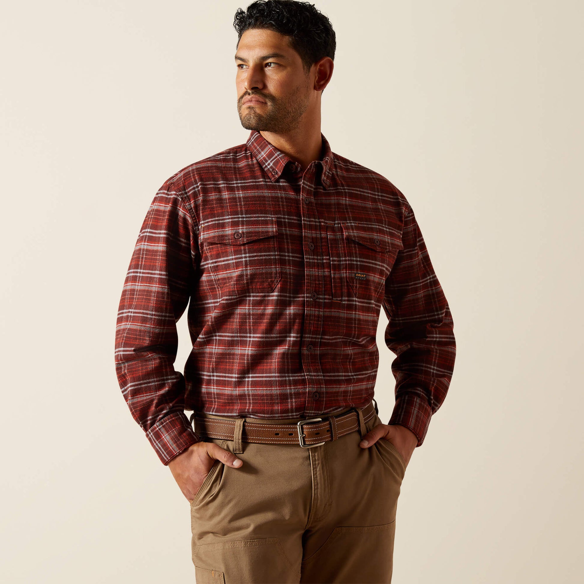 Ariat Rebar Flannel DuraStretch Work Shirt For Sale