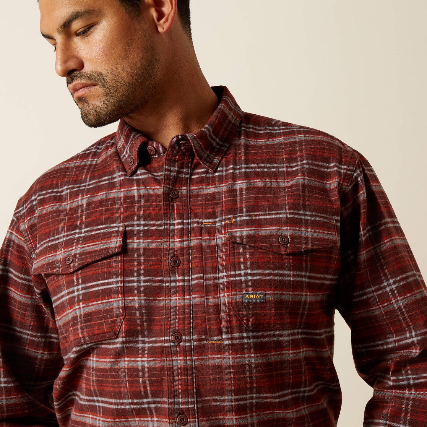 Ariat Rebar Flannel DuraStretch Work Shirt For Sale