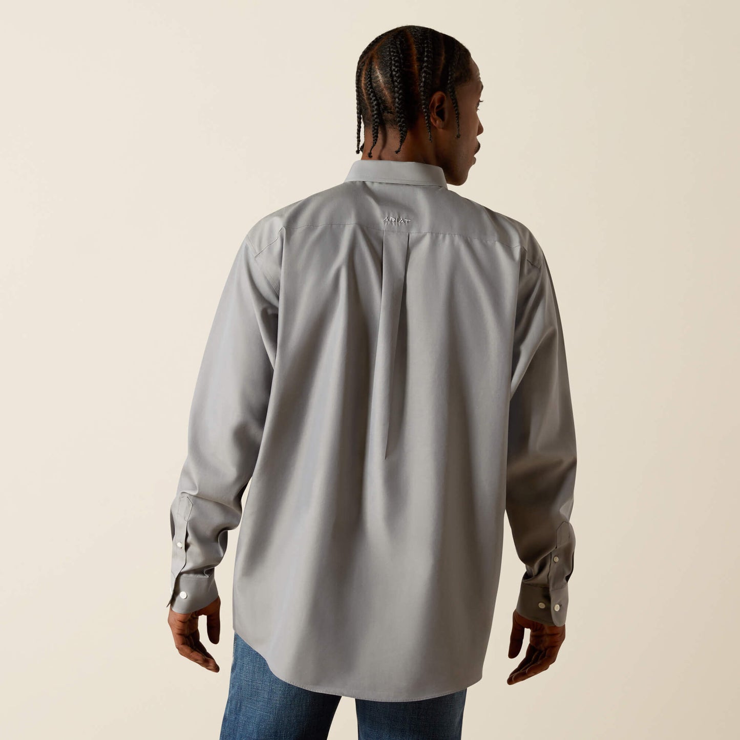 Ariat Wrinkle Free Solid Pinpoint Oxford Classic Fit Shirt Discount