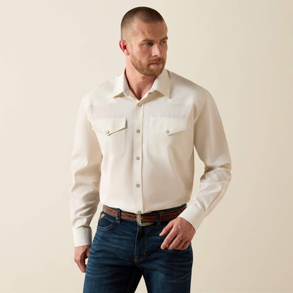 Ariat Wrinkle Free Pinpoint Oxford Classic Fit Snap Shirt For Sale