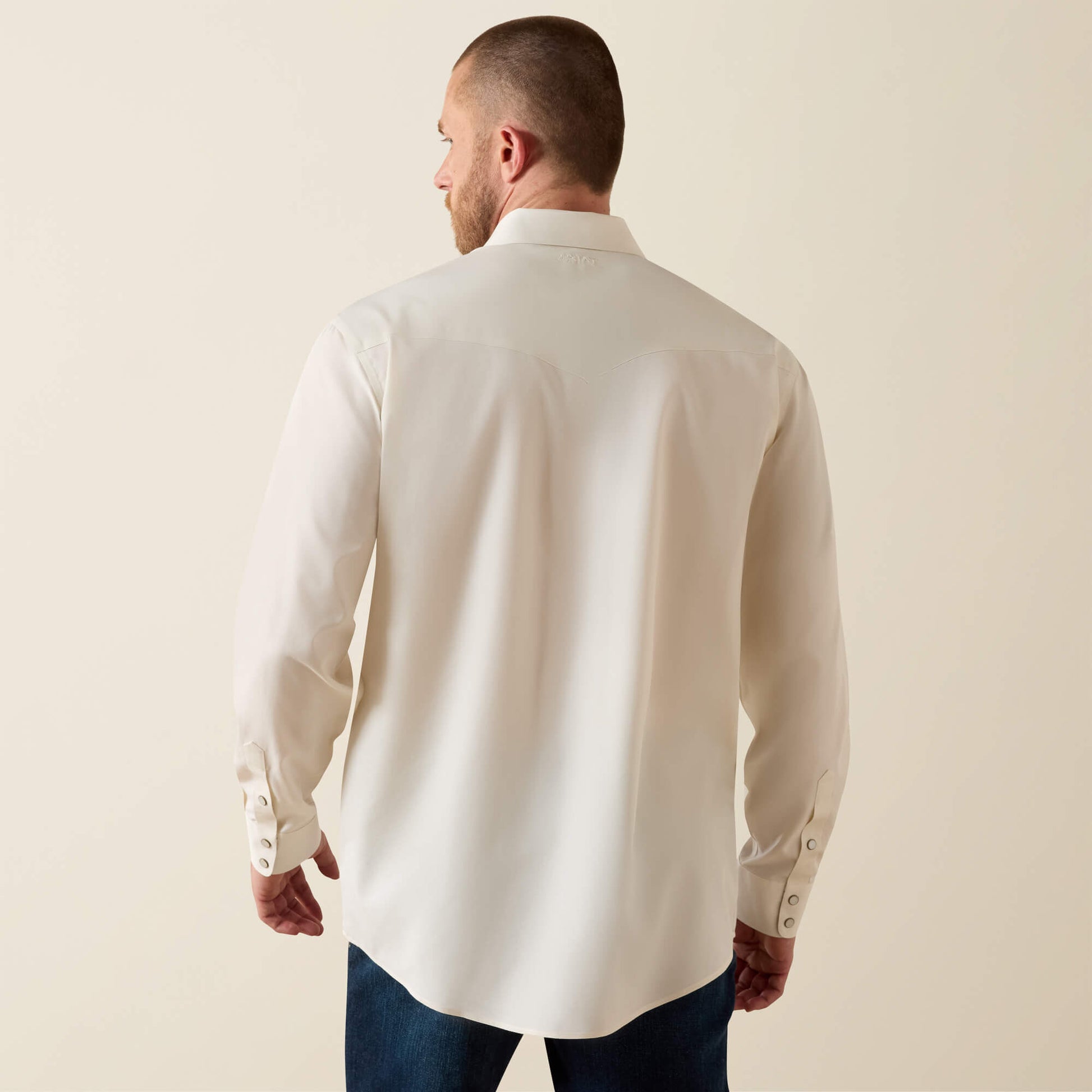 Ariat Wrinkle Free Pinpoint Oxford Classic Fit Snap Shirt For Sale