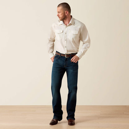 Ariat Wrinkle Free Pinpoint Oxford Classic Fit Snap Shirt For Sale