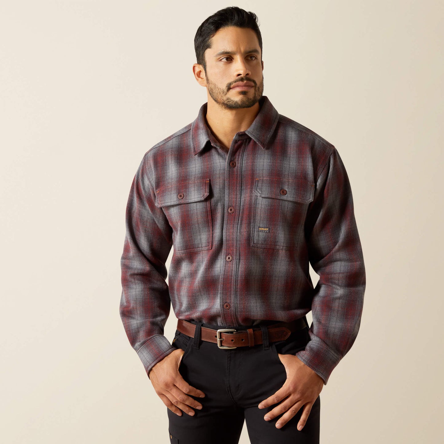 Ariat Rebar Heavy Flannel Work Shirt For Sale