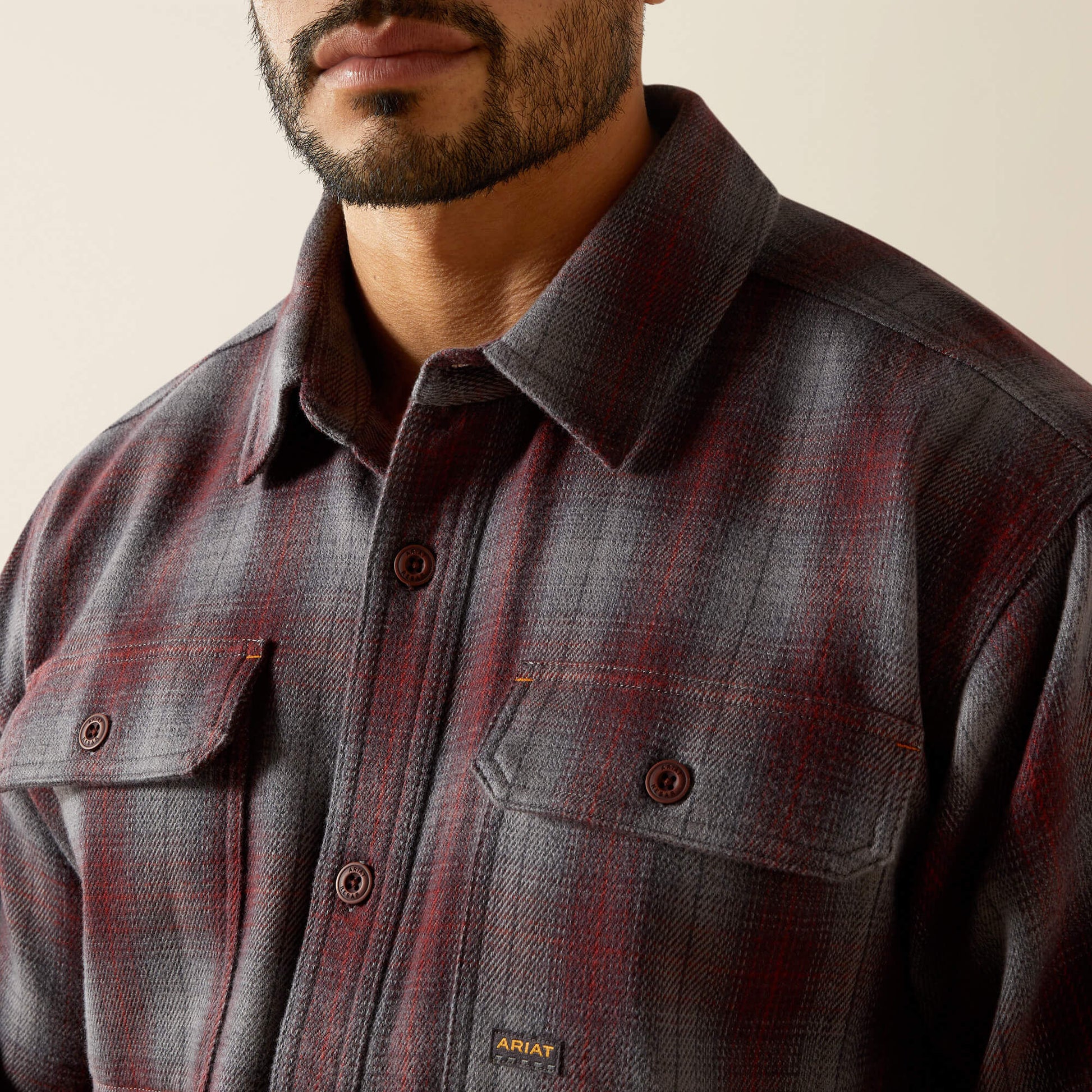 Ariat Rebar Heavy Flannel Work Shirt For Sale