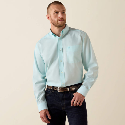Ariat Wrinkle Free Solid Pinpoint Oxford Classic Fit Shirt Online