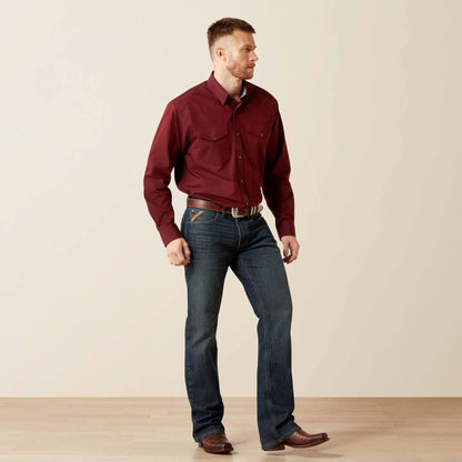 Ariat Wrinkle Free Pinpoint Oxford Classic Fit Snap Shirt Discount