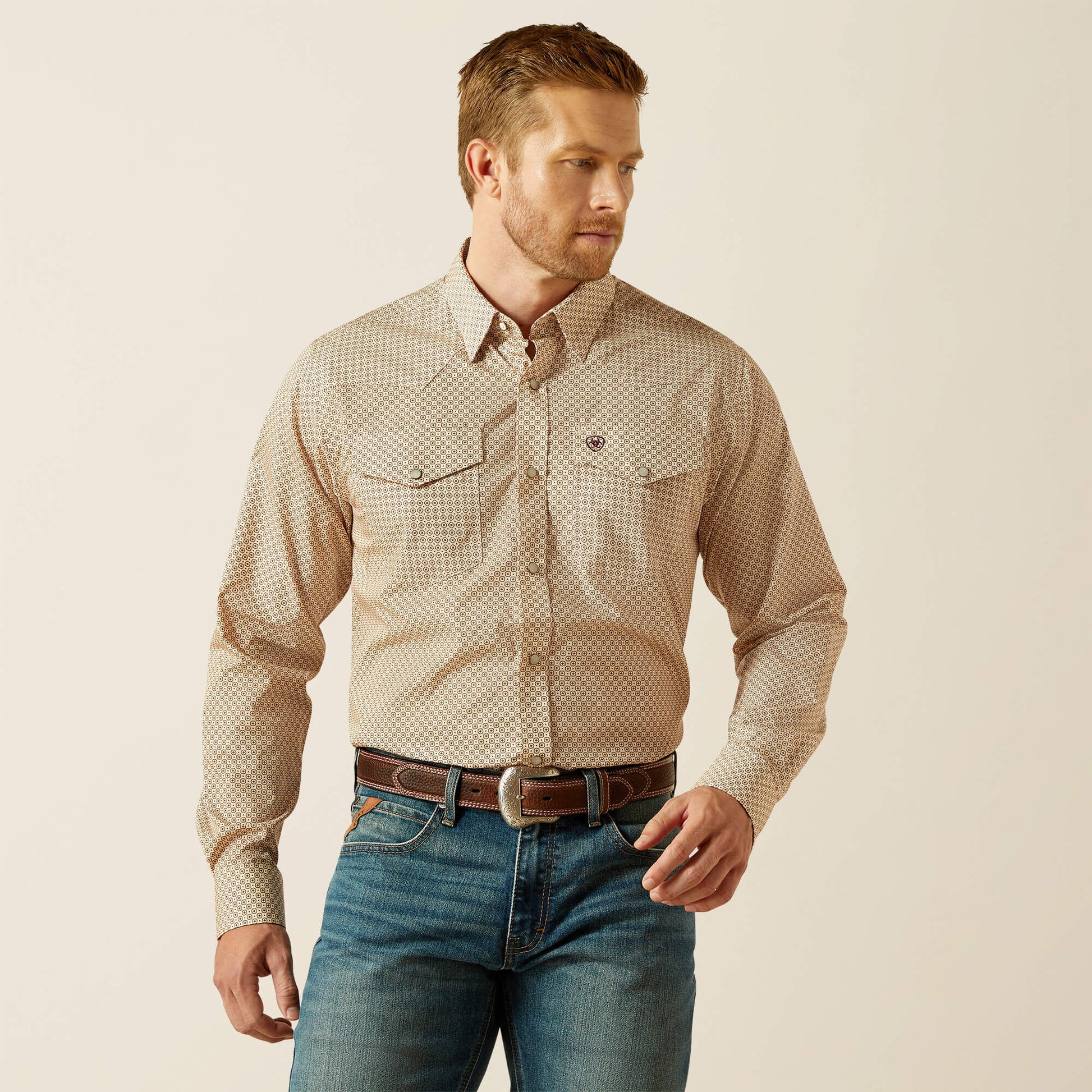 Ariat Wrinkle Free Eddie Fitted Shirt On Sale