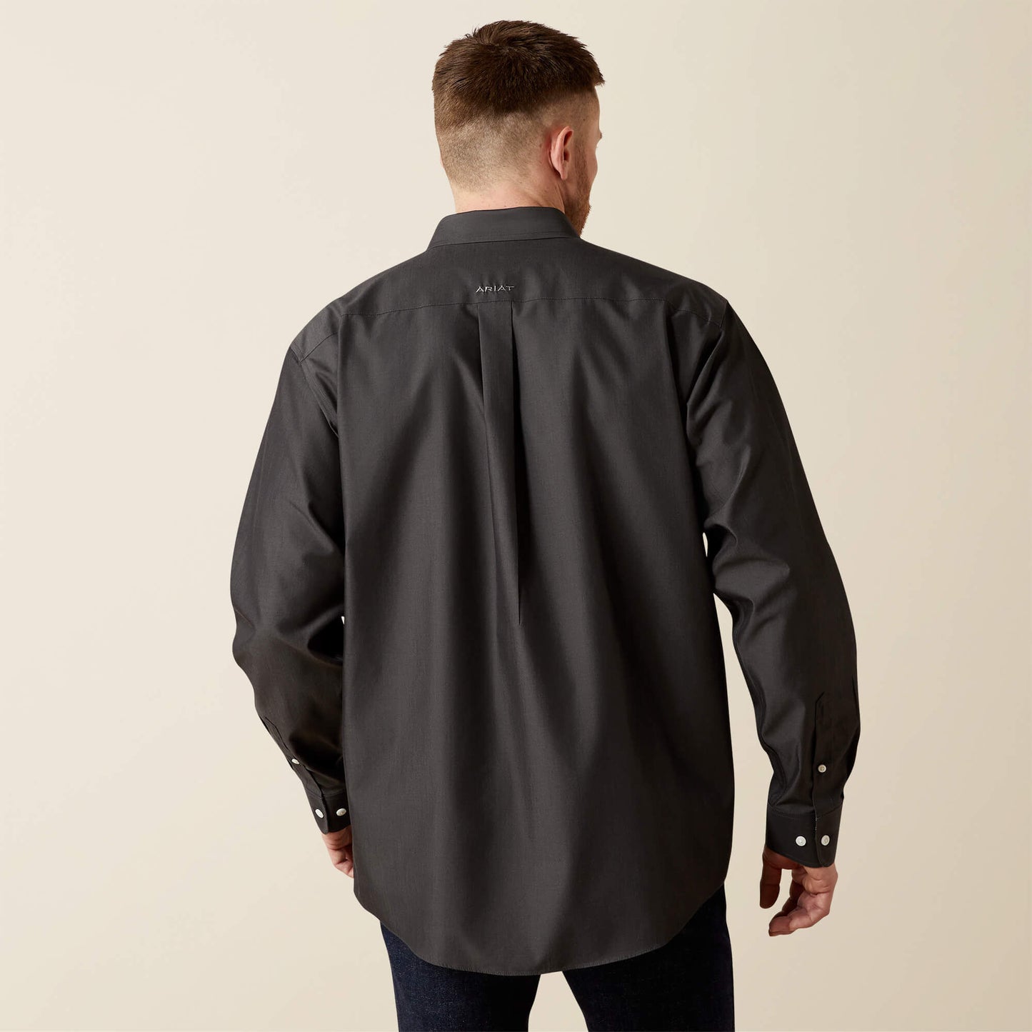 Ariat Wrinkle Free Solid Pinpoint Oxford Classic Fit Shirt Sale