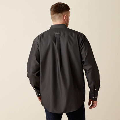 Ariat Wrinkle Free Solid Pinpoint Oxford Classic Fit Shirt Sale